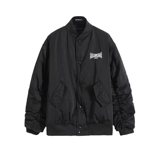 Hollow logo embroidered baseball flying cotton jacket