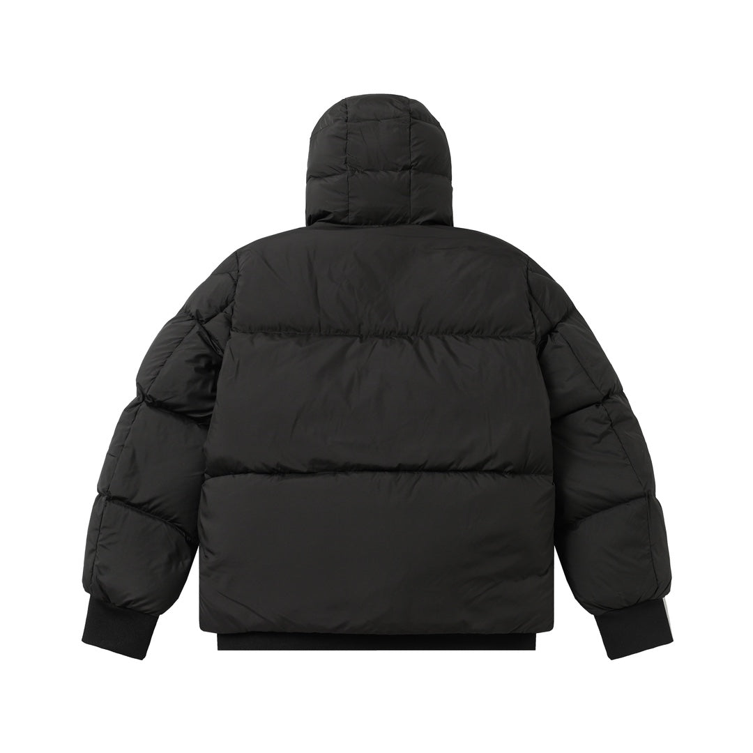 Stand up collar men's short loose down jacket