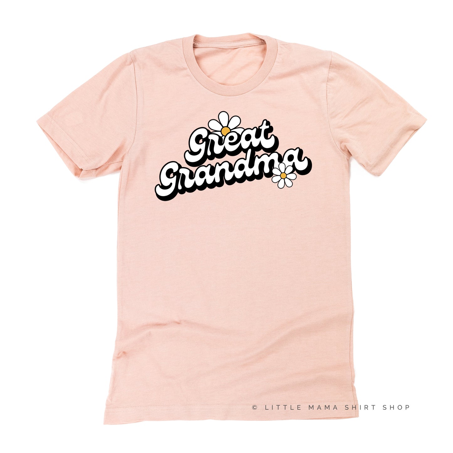 DAISY - GREAT GRANDMA - w/ Full Daisy on Back - Unisex Tee