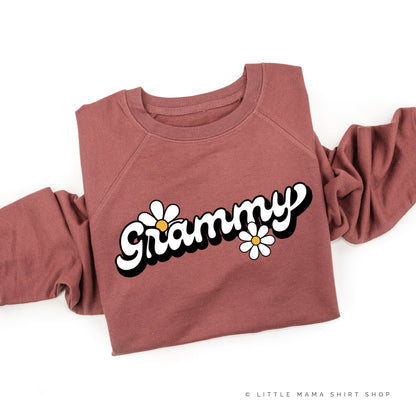 DAISY - GRAMMY - w/ Full Daisy on Back - Lightweight Pullover Sweater