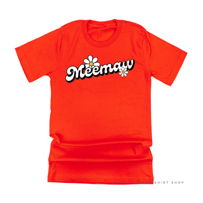 DAISY - MEEMAW (2 e's) - w/ Full Daisy on Back - Unisex Tee