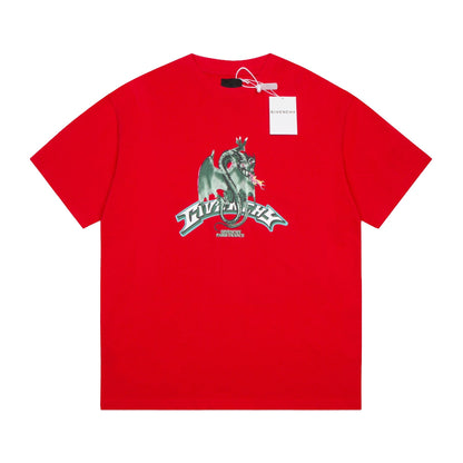 year of the dragon cartoon short sleeves