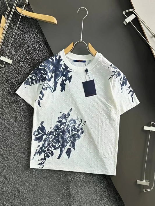 Blue and white porcelain short sleeves