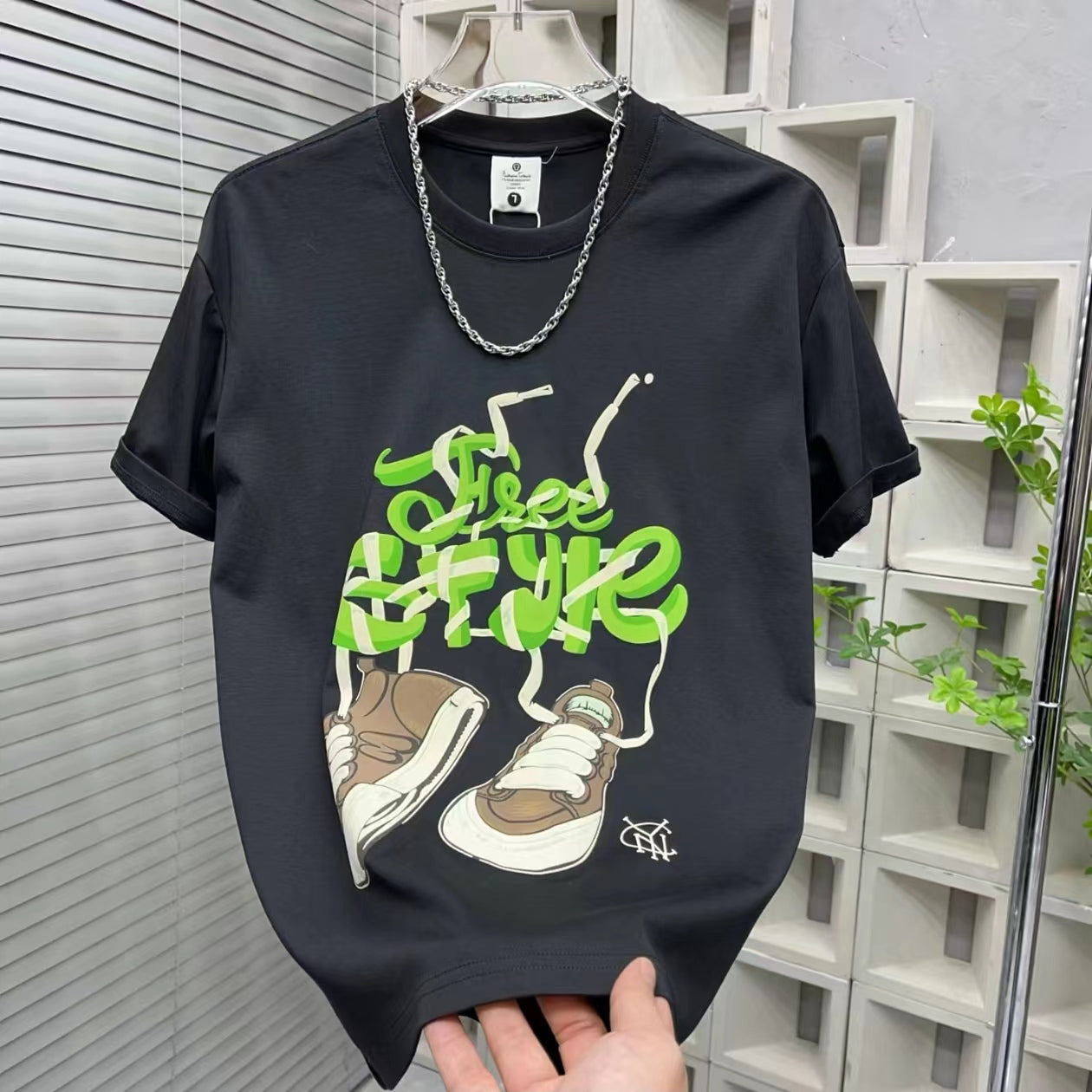 KS-Shoes Cartoon Pattern T-Shirt