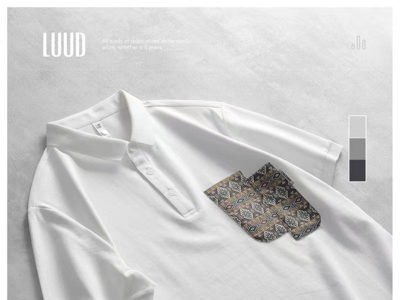 LUUD-Sticker pocket style short sleeve