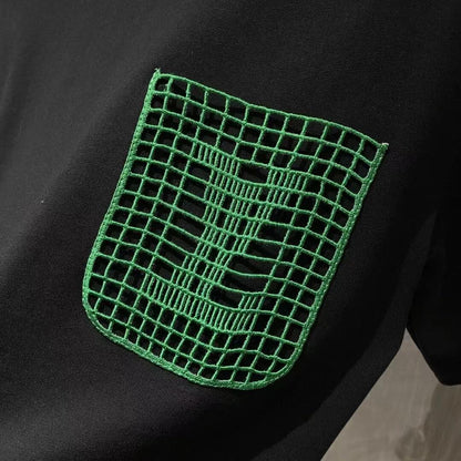 logo mesh pocket T-shirt