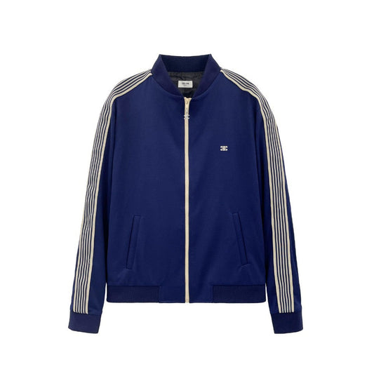 Multi-textured track jacket