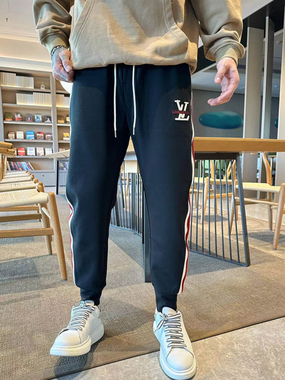 24SS Three vertical sports pattern pants