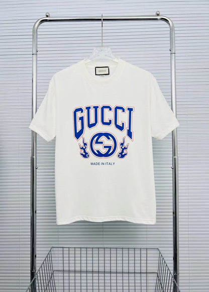 Round neck contrast logo short sleeves