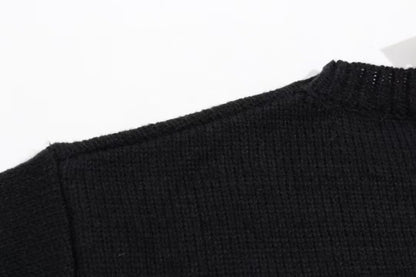 Alphabet logo jacquard wool sweater