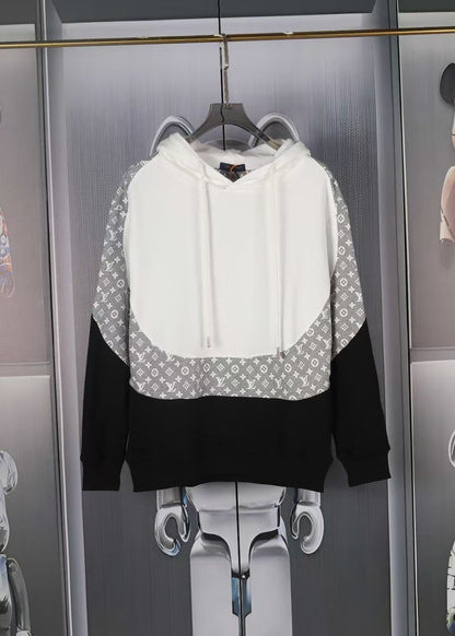 New style of floral patchwork hooded sweatshirt