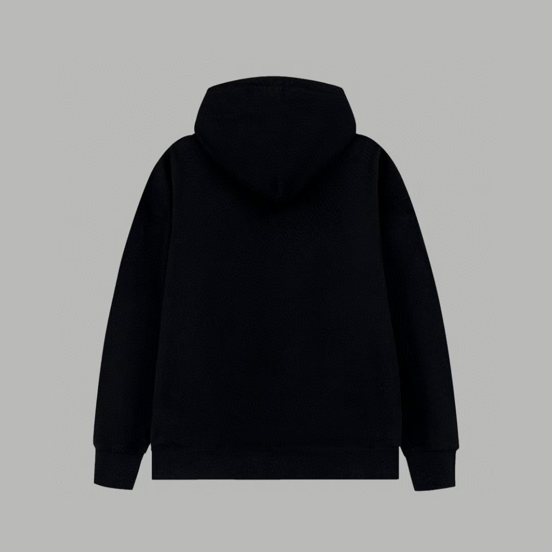 Leather label new hooded sweatshirt