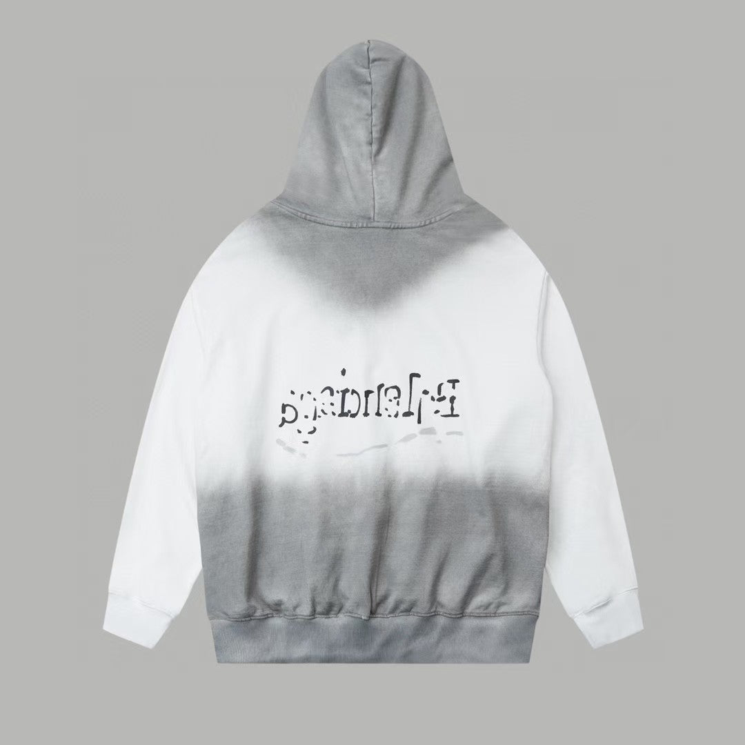 Graffiti made old letter logo hooded sweatshirt