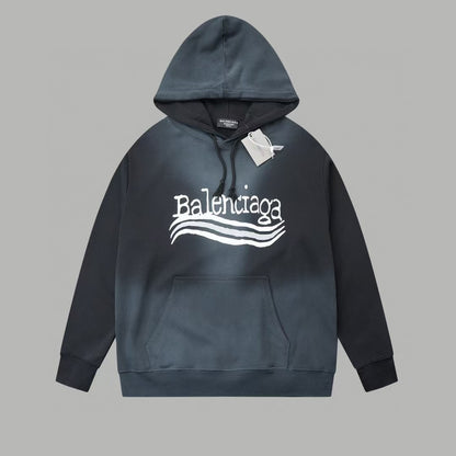 Graffiti made old letter logo hooded sweatshirt