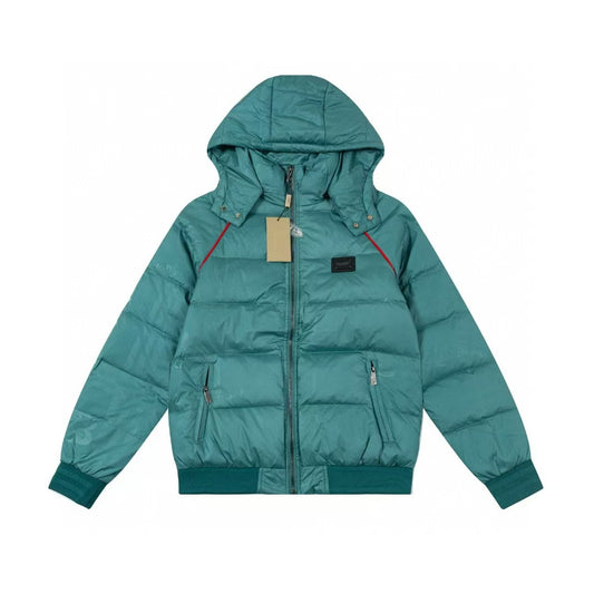 2024 autumn and winter new hat detachable down jacket