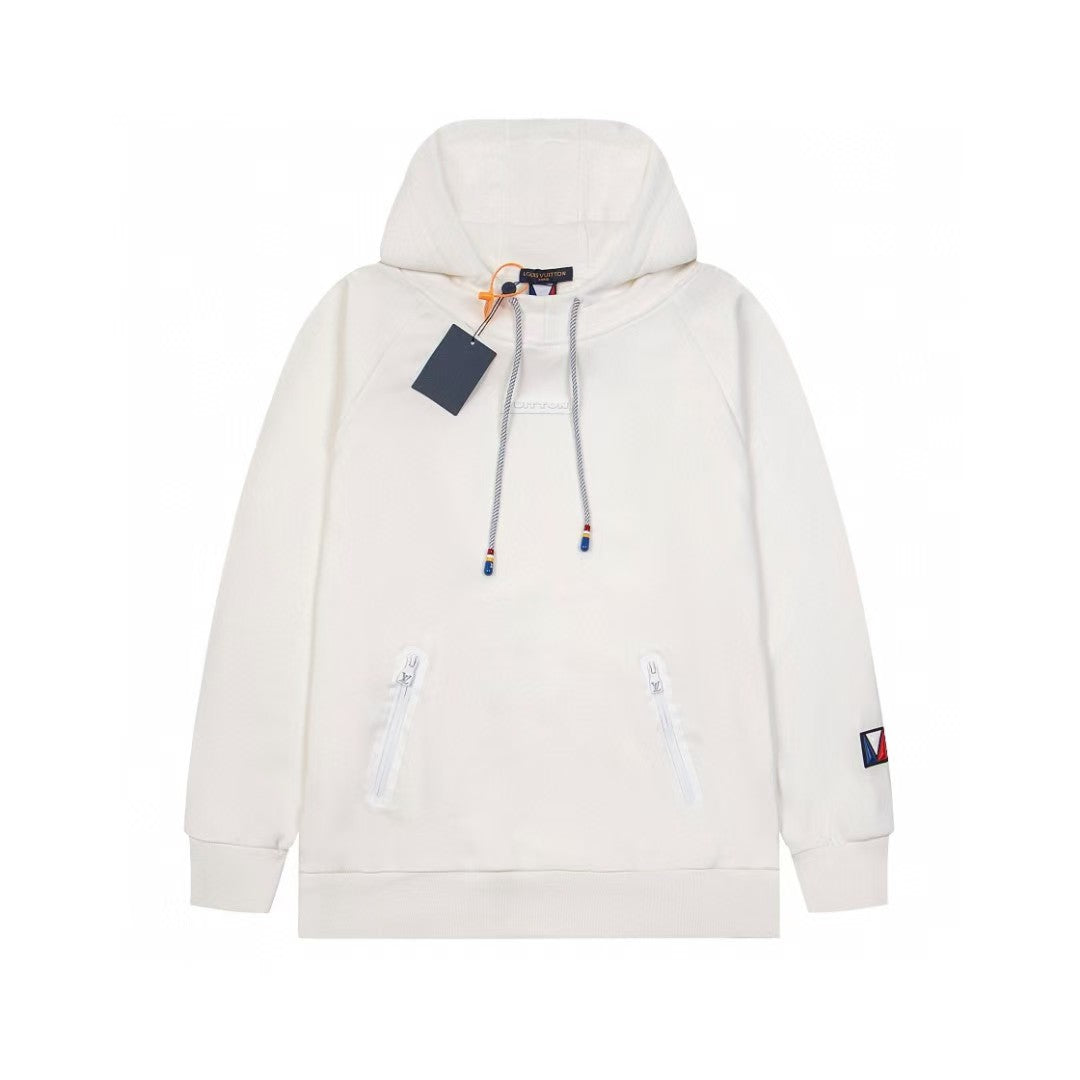 New logo embroidered hooded sweatshirt