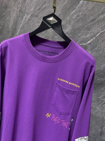 Purple long sleeved sweatshirt