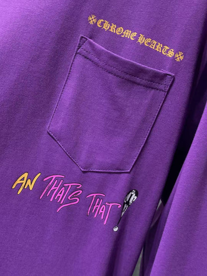 Purple long sleeved sweatshirt