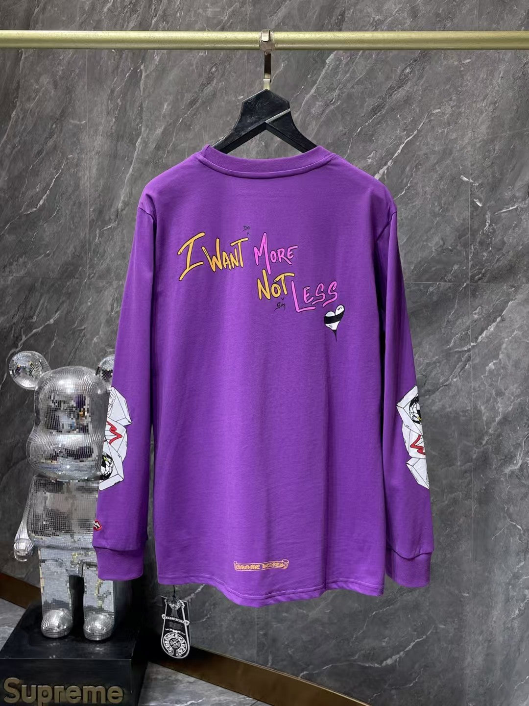 Purple long sleeved sweatshirt