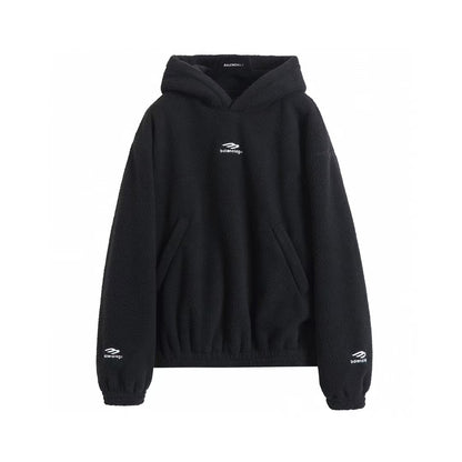 Skiing series fleece hooded cotton jacket