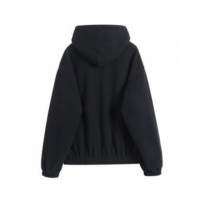 Skiing series fleece hooded cotton jacket