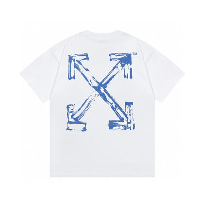 Letter printed large logo art T-shirt