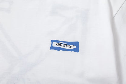 Letter printed large logo art T-shirt