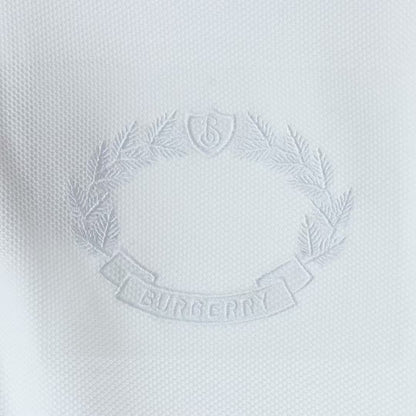 Embroidered wheat ear short sleeved polo shirt on chest