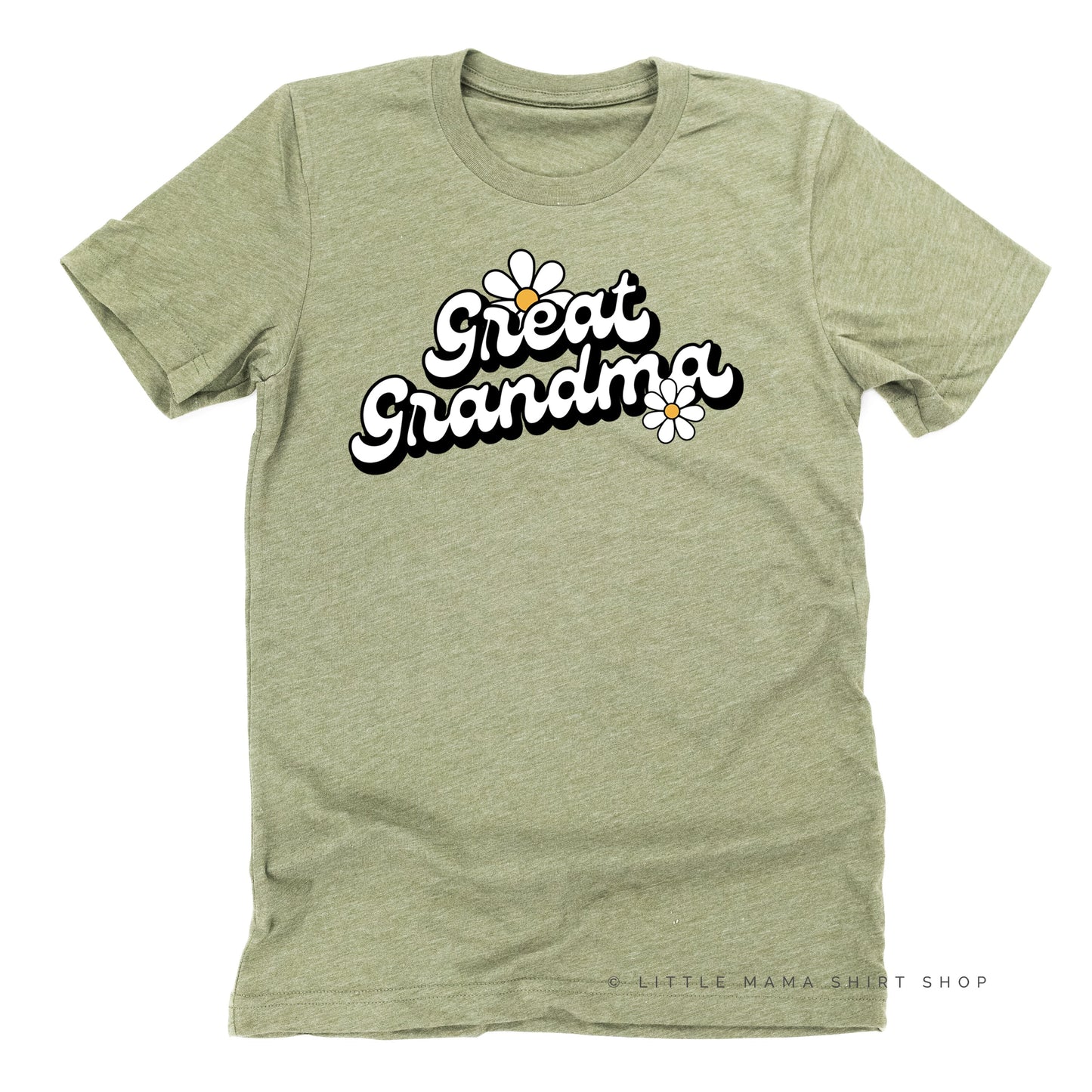 DAISY - GREAT GRANDMA - w/ Full Daisy on Back - Unisex Tee