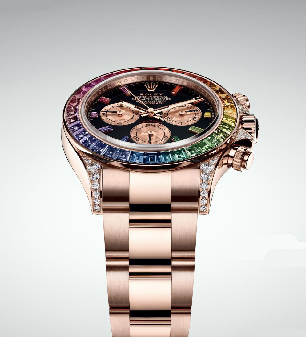 Rainbow Dial Luxury Steel Watch - 40mm