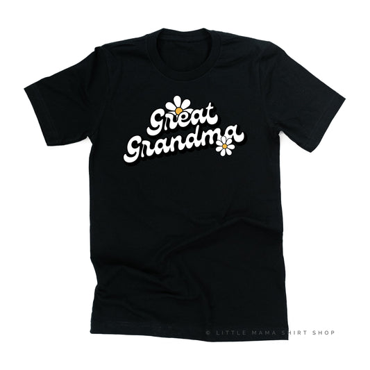 DAISY - GREAT GRANDMA - w/ Full Daisy on Back - Unisex Tee