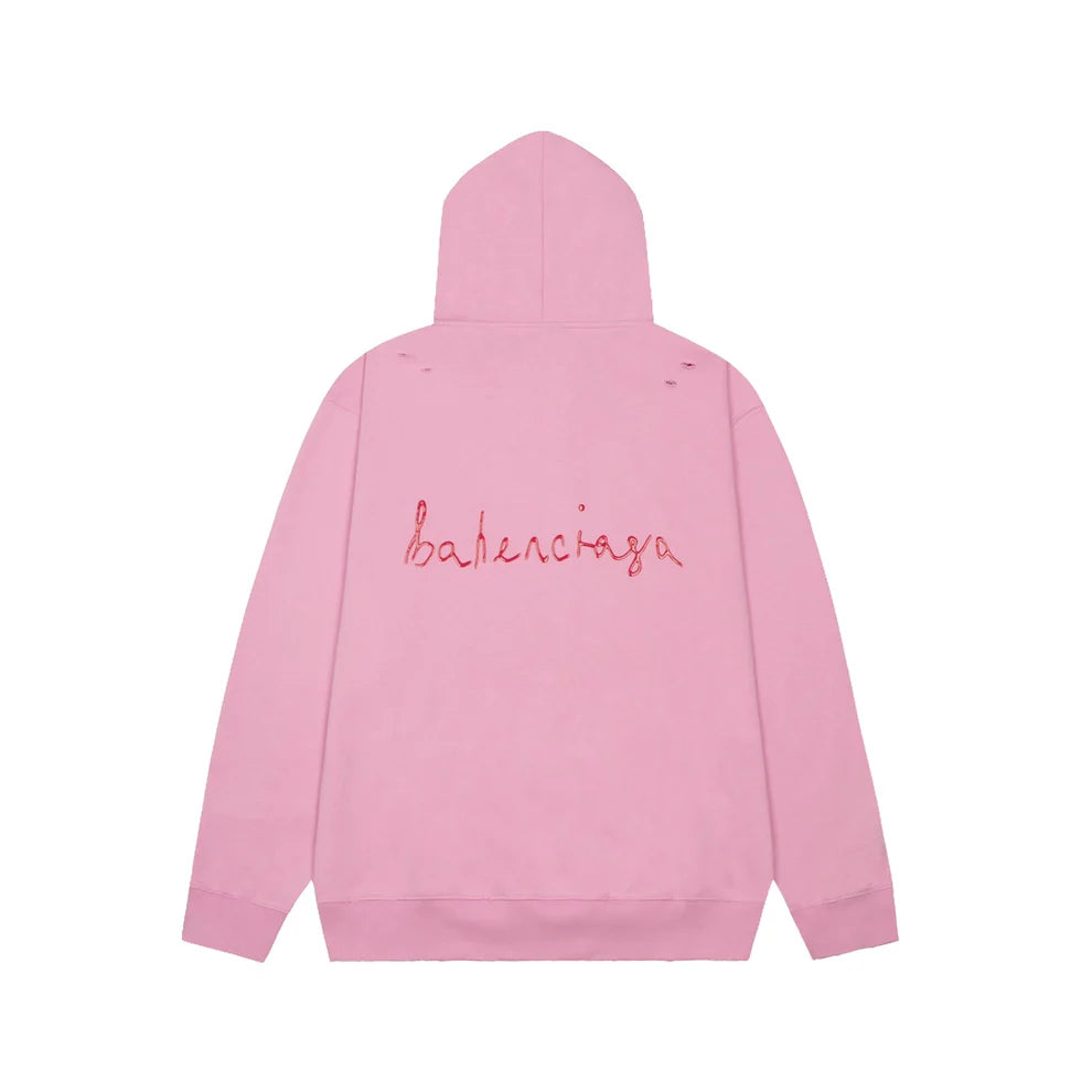 Valentine's Day limited edition hoodie with heart-shaped logo at the front and back