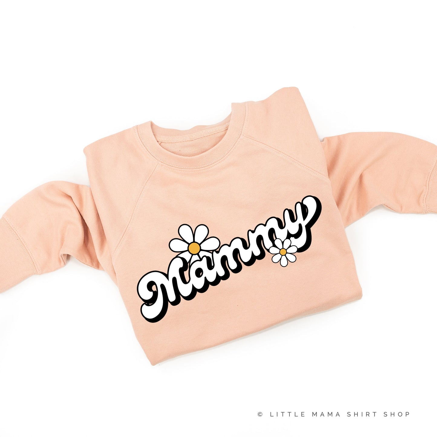 DAISY - MAMMY - w/ Full Daisy on Back - Lightweight Pullover Sweater