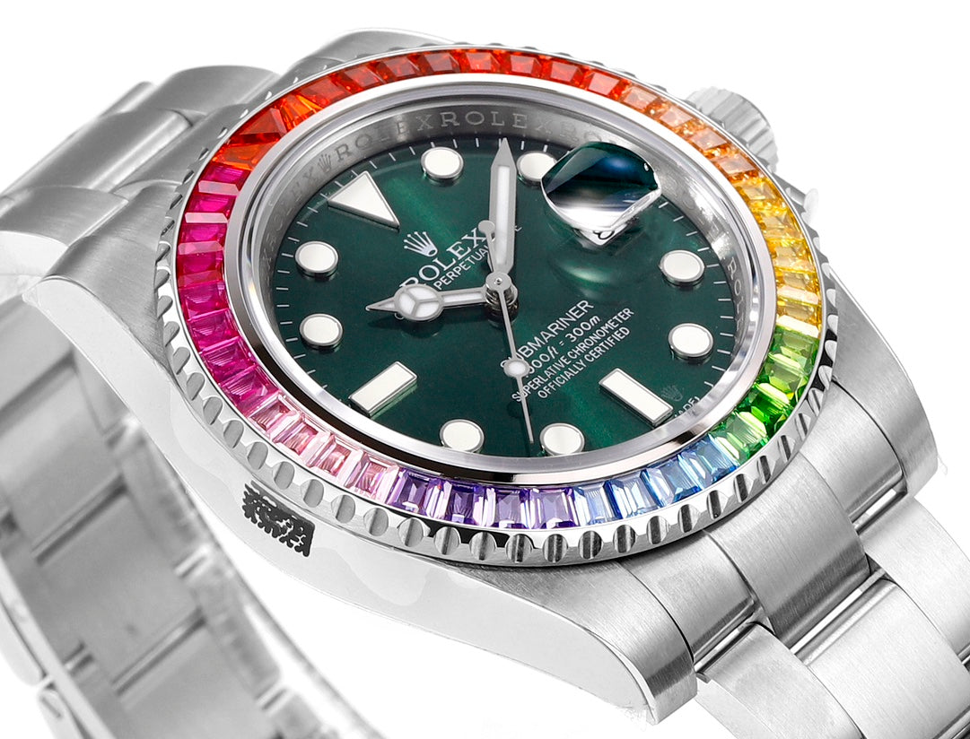 Green Dial - Rainbow 904L Steel - 41mm