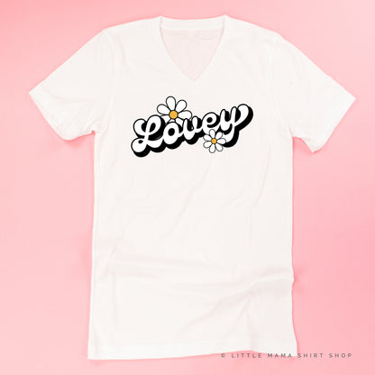 DAISY - LOVEY - w/ Full Daisy on Back - Unisex Tee