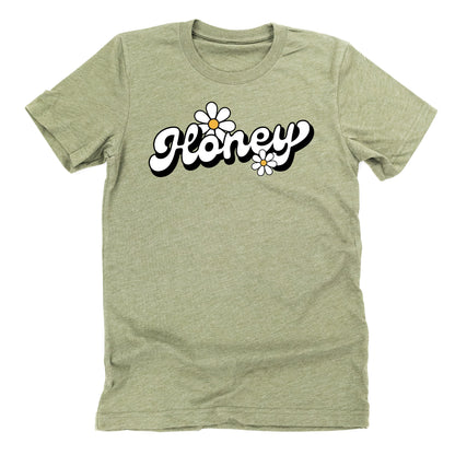 DAISY - HONEY - w/ Full Daisy on Back - Unisex Tee