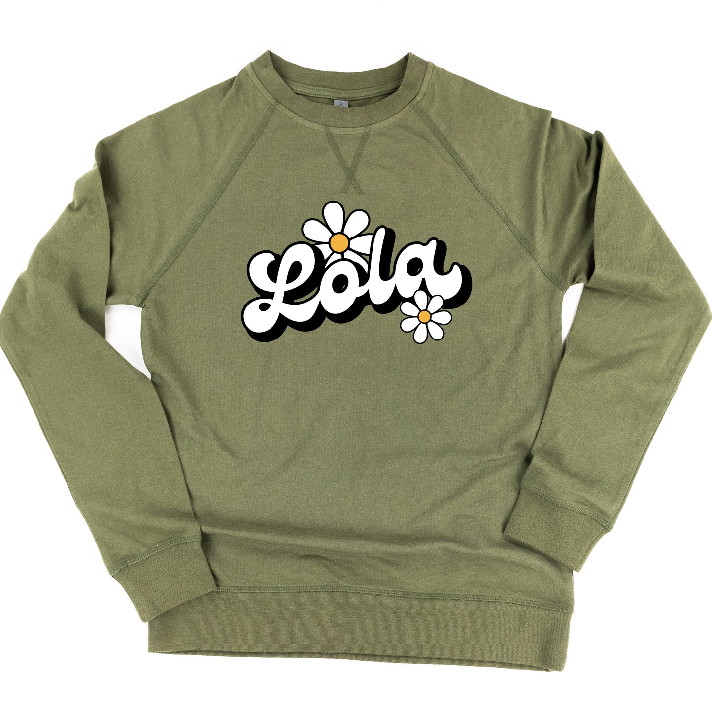 DAISY - LOLA - w/ Full Daisy on Back - Lightweight Pullover Sweater