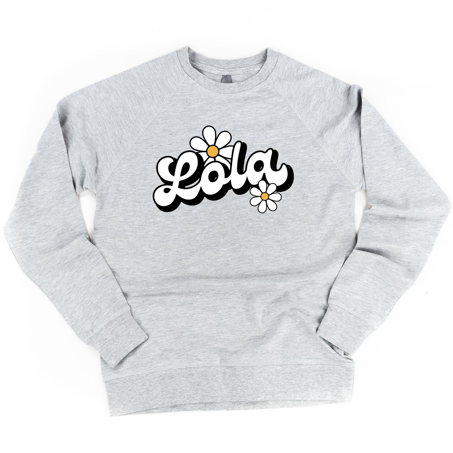 DAISY - LOLA - w/ Full Daisy on Back - Lightweight Pullover Sweater