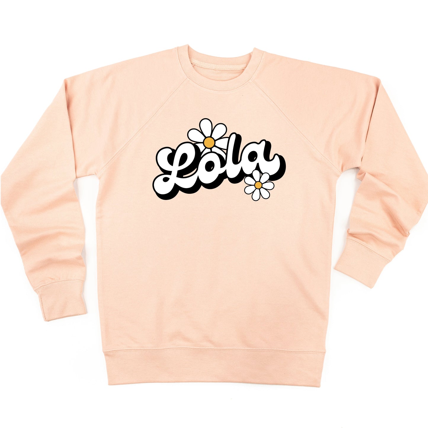 DAISY - LOLA - w/ Full Daisy on Back - Lightweight Pullover Sweater