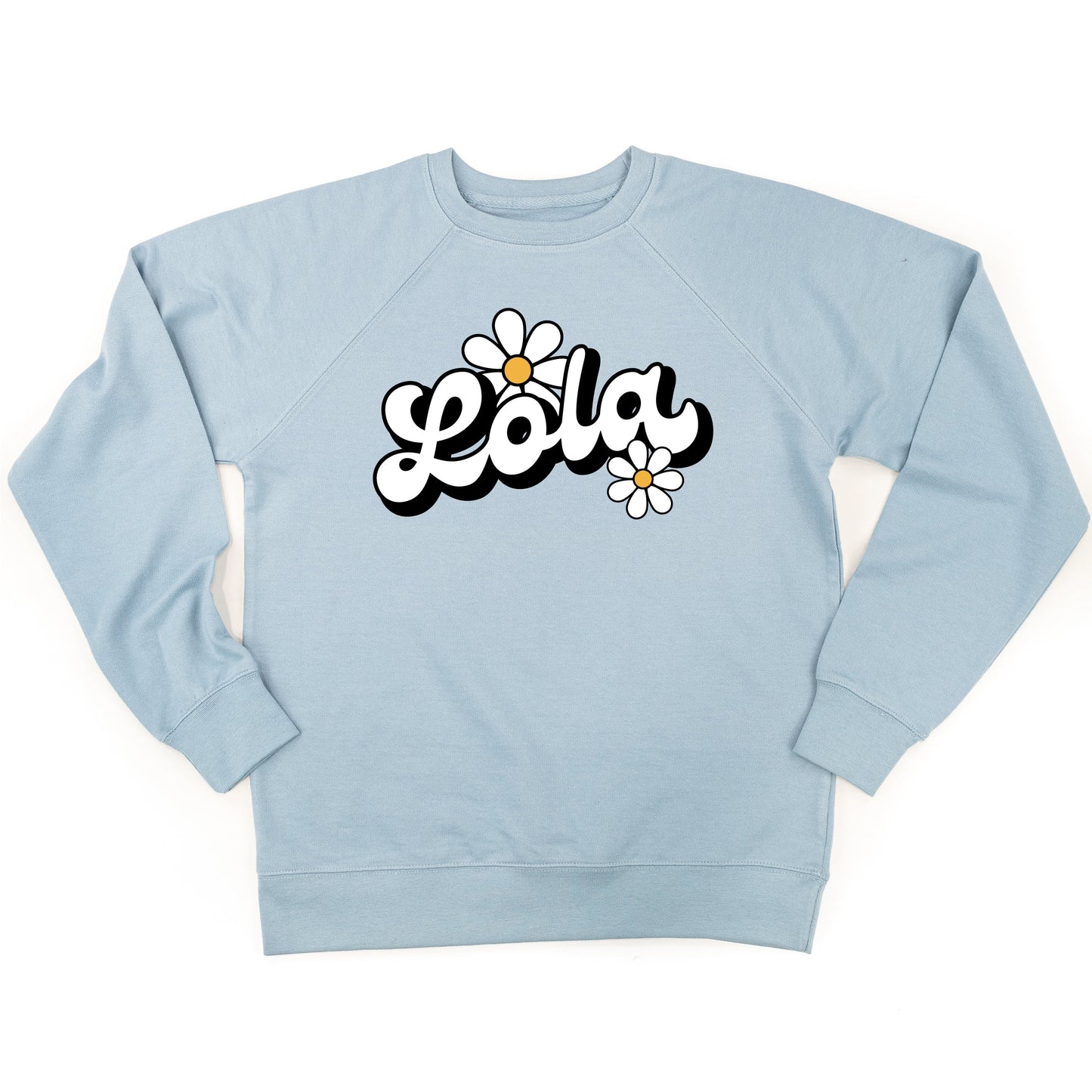 DAISY - LOLA - w/ Full Daisy on Back - Lightweight Pullover Sweater