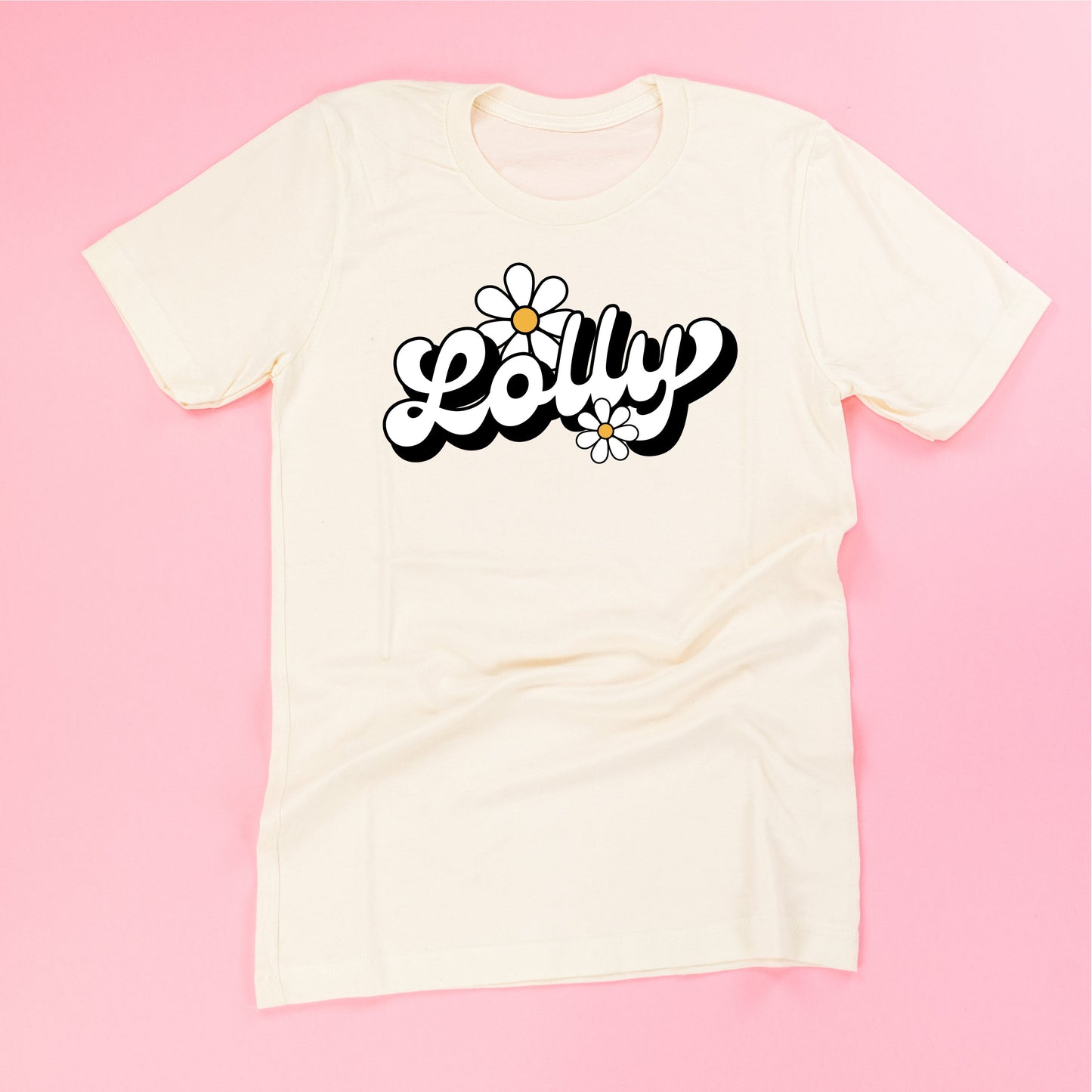 DAISY - LOLLY - w/ Full Daisy on Back - Unisex Tee