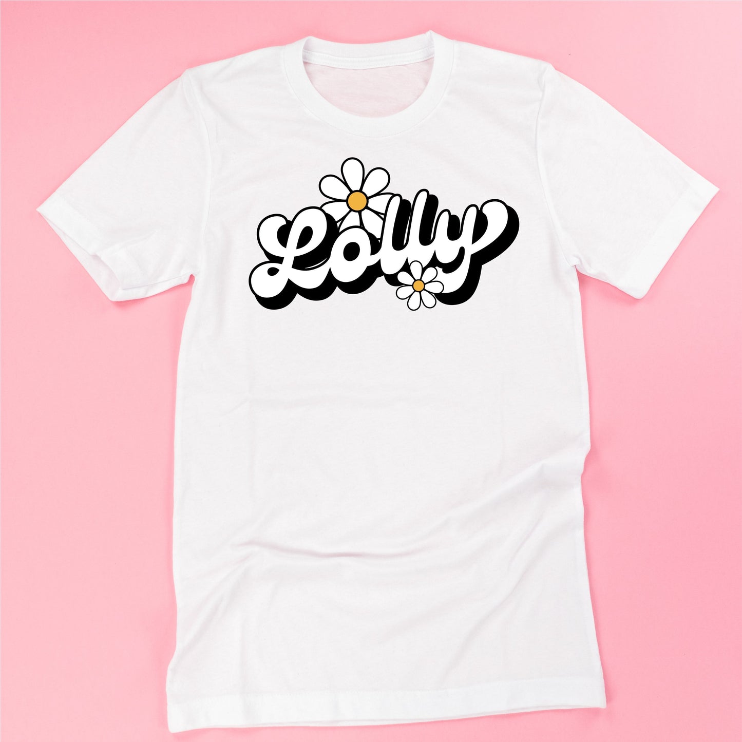 DAISY - LOLLY - w/ Full Daisy on Back - Unisex Tee