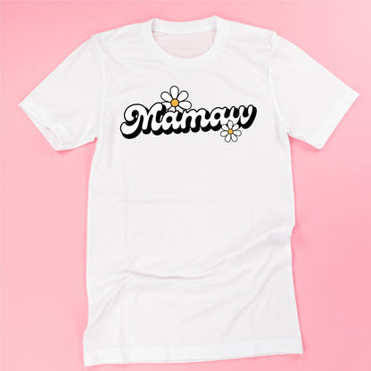 DAISY - MAMAW - w/ Full Daisy on Back - Unisex Tee