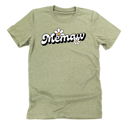 DAISY - MEMAW - w/ Full Daisy on Back - Unisex Tee