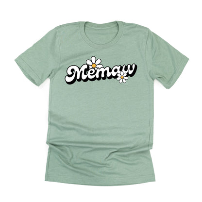 DAISY - MEMAW - w/ Full Daisy on Back - Unisex Tee