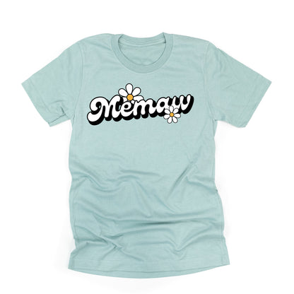 DAISY - MEMAW - w/ Full Daisy on Back - Unisex Tee