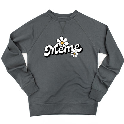 DAISY - MEME - w/ Full Daisy on Back - Lightweight Pullover Sweater