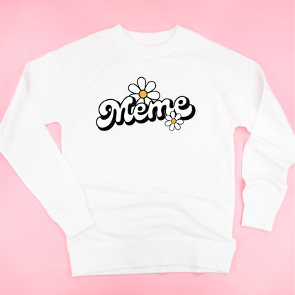 DAISY - MEME - w/ Full Daisy on Back - Lightweight Pullover Sweater