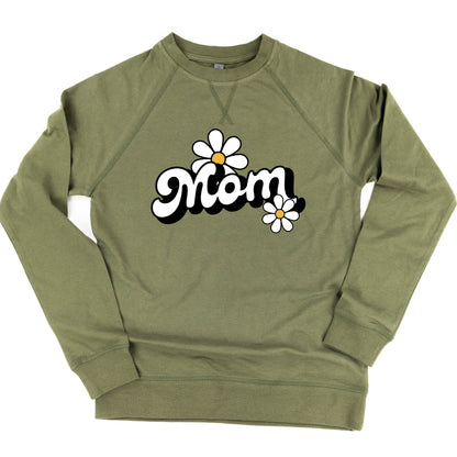 DAISY - MOM - w/ Full Daisy on Back - Lightweight Pullover Sweater