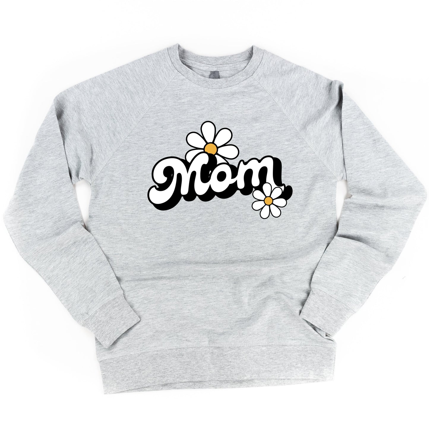 DAISY - MOM - w/ Full Daisy on Back - Lightweight Pullover Sweater